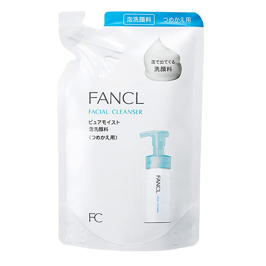 FANCL Pure Moist Facial Cleanser Foam Refill 130mL Sensitive Skin Amino Acid - WAFUU JAPAN