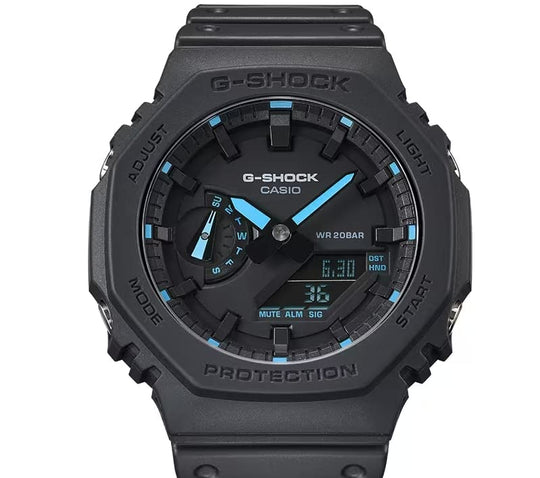 G - Shock Neon Accent Watch GA2100 - 1A2 Blue - WAFUU JAPAN