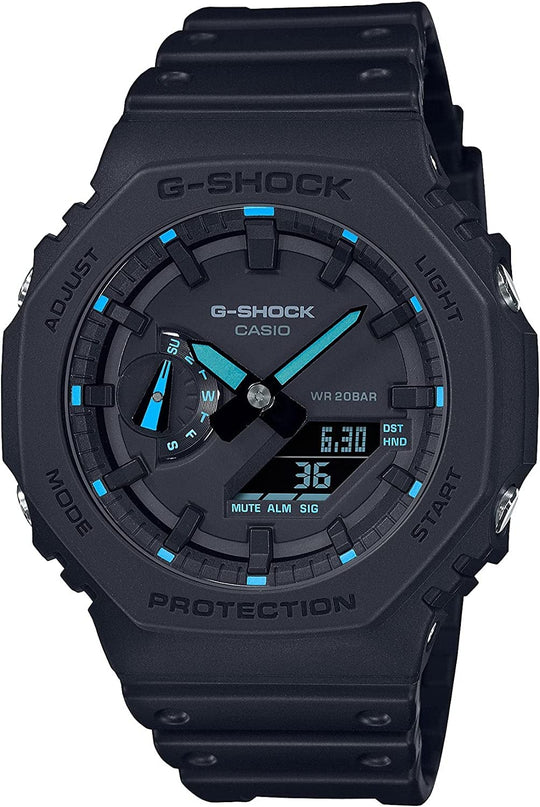 G - Shock Neon Accent Watch GA2100 - 1A2 Blue - WAFUU JAPAN