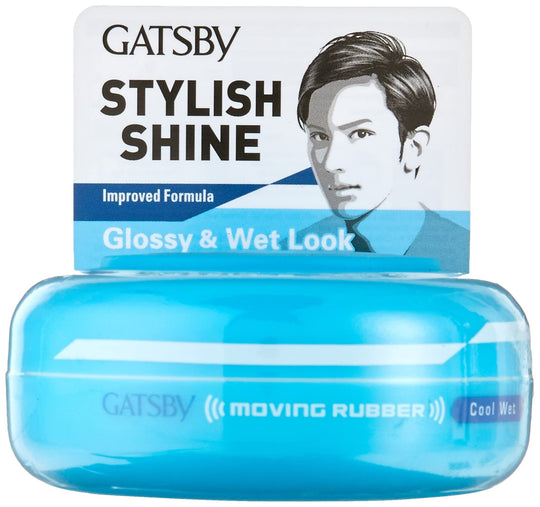 Gatsby Moving Rubber Cool Wet Hair Styling Wax 80g by Mandom - WAFUU JAPAN