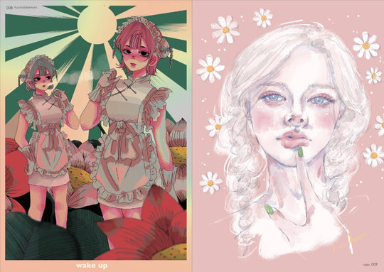 Girls Art Book Selected Illustrations 2025 Edition book - WAFUU JAPAN