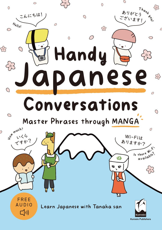 Handy Japanese Conversations Book Master Key Phrases with Manga Learning Guide - WAFUU JAPAN