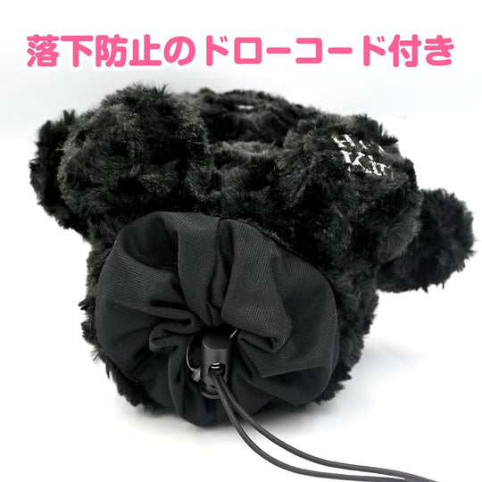 Hello Kitty Driver Headcover (Black) — Fits 460cc - WAFUU JAPAN