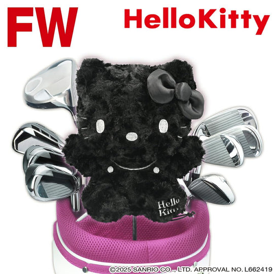 Hello Kitty Fairway Wood Headcover Black (Licensed) - WAFUU JAPAN