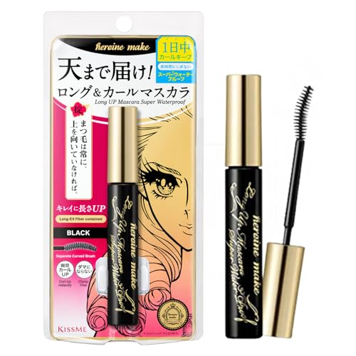 Heroine Make Long UP Mascara Super WP 01 Black 6g Waterproof - WAFUU JAPAN