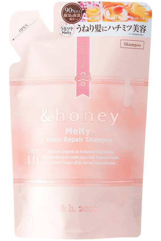 &HONEY Melty Moist Repair Shampoo Refill 1.0 350ml - WAFUU JAPAN