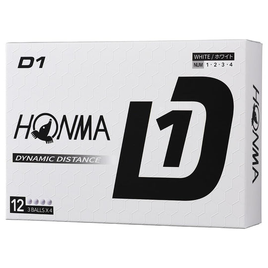 HONMA D1 BT2401 White Golf Balls 12 Pack - WAFUU JAPAN