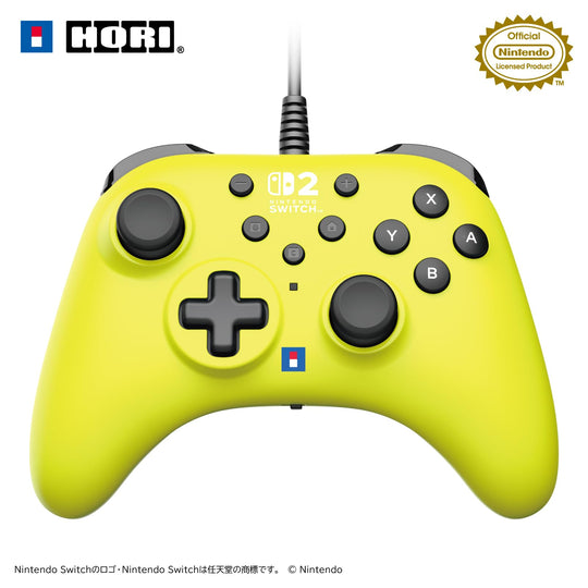 HORI Pad TURBO for Nintendo Switch and Switch 2 — Lime Yellow (Turbo/Hold) - WAFUU JAPAN