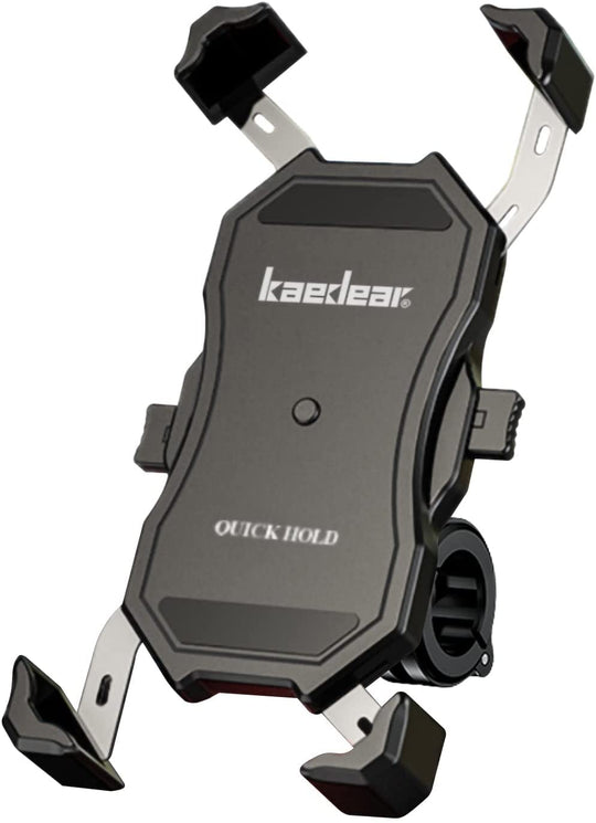 Kaedear Bike Phone Holder Vibration Absorption Aluminum Mount KDR - M11C Black - WAFUU JAPAN