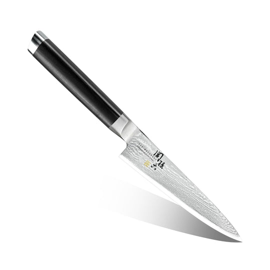 KAI Damascus Petty Knife 120mm Japanese Fruit Knife Made in Japan - WAFUU JAPAN