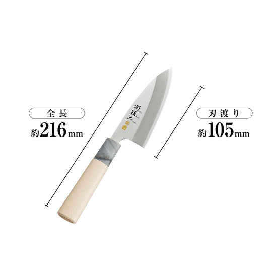 KAI Deba knife SEKIMAGOROKU Stainless steel 105mm Made in Japan AK5060 - WAFUU JAPAN