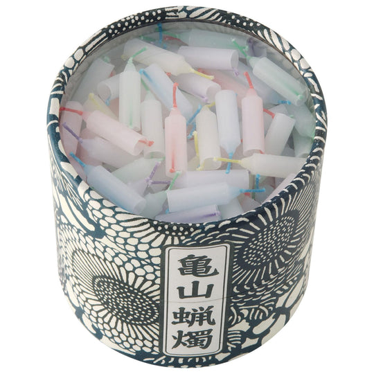 KAMEYAMA five-color candles 300 candles 10 minutes - WAFUU JAPAN