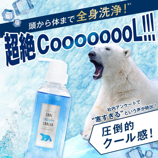 Kaminomoto Cooling Body Soap Men Deodorant Summer Fresh Scent 300g - WAFUU JAPAN