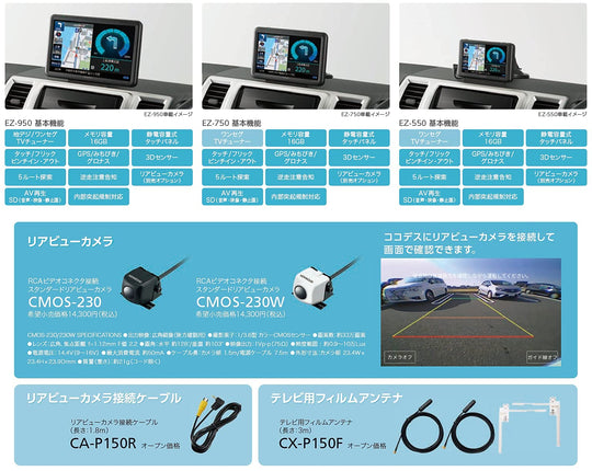 Kenwood Portable 5 Inch Navigation System EZ - 550 2021 Model with One - Seg Tuner - WAFUU JAPAN