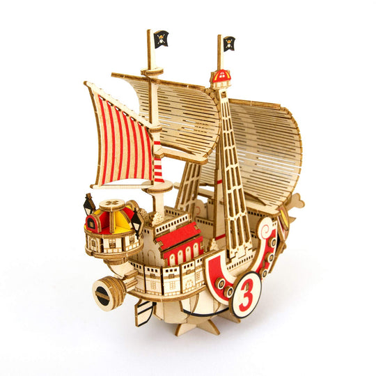 Ki - gu - mi Wooden 3D Puzzle Thousand Sunny Ship DIY Educational Toy for Kids Adults - WAFUU JAPAN