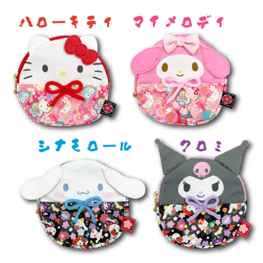 Kitty Daruma Pouch Sanrio Characters Hello Kitty H125xW125xD15mm 33201928 - WAFUU JAPAN