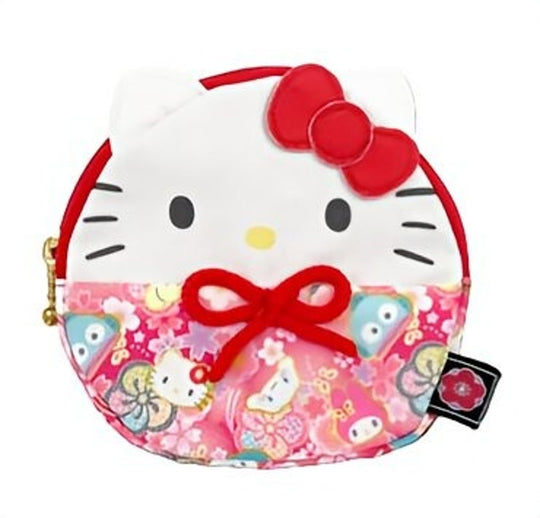 Kitty Daruma Pouch Sanrio Characters Hello Kitty H125xW125xD15mm 33201928 - WAFUU JAPAN
