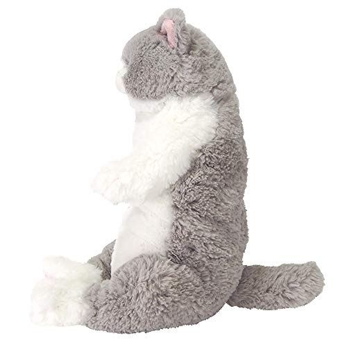 Kneecap Cat Gray Plush Animal P-6462 - WAFUU JAPAN
