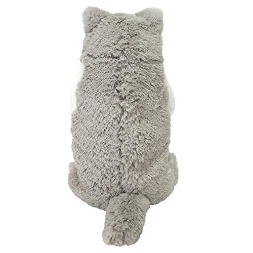 Kneecap Cat Gray Plush Animal P-6462 - WAFUU JAPAN