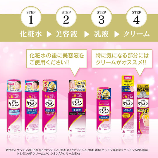 Kobayashi Keshimin Moisturizing Lotion with Vitamin C Derivative 160ml - WAFUU JAPAN