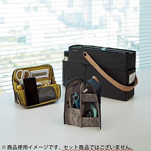 KOKUYO Bag in Bag Tool Pen Stand Organizer HakoBiz KAH - HB11D Black - WAFUU JAPAN