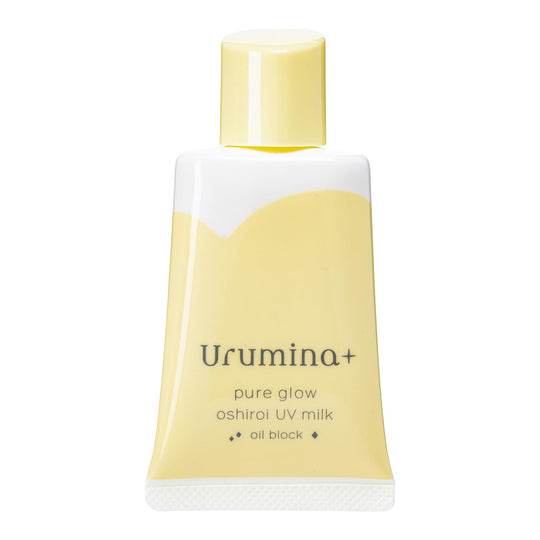 KOSE URUMINA PLUS Fresh Glossy Skin Oshiroi Milky Lotion Oil Block 01 (Yellow) - WAFUU JAPAN