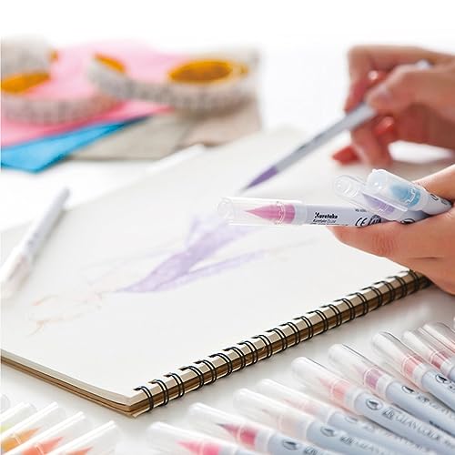 Kuretake Brush pen aqueous ZIG clean color real brush 30 colors RB-6000AT/30VA - WAFUU JAPAN