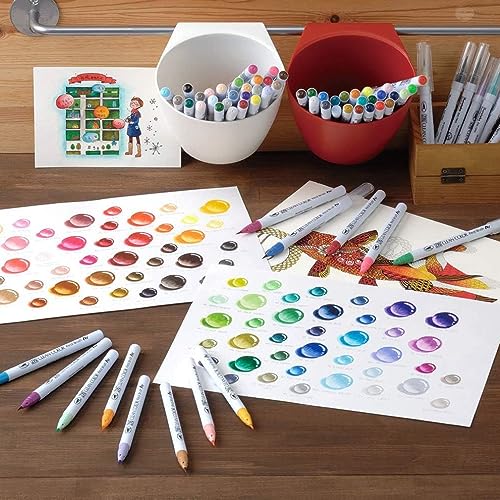 Kuretake Brush pen aqueous ZIG clean color real brush 30 colors RB-6000AT/30VA - WAFUU JAPAN