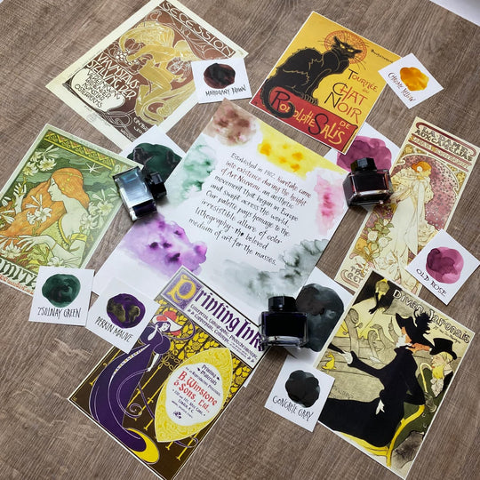 Kuretake Ink Cafe Art Nouveau Chrome Yellow ECF160 - 537 - WAFUU JAPAN