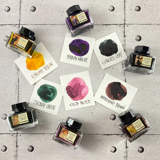 Kuretake Ink Cafe Art Nouveau Chrome Yellow ECF160 - 537 - WAFUU JAPAN