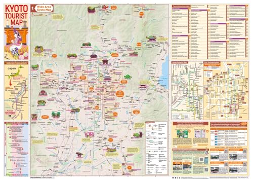 Kyoto Tourist Map English Edition Detailed City Guide for Travelers - WAFUU JAPAN