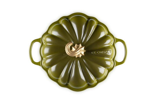Le Creuset Signature 24cm Enameled Cast - Iron Pumpkin Cocotte Olive - WAFUU JAPAN
