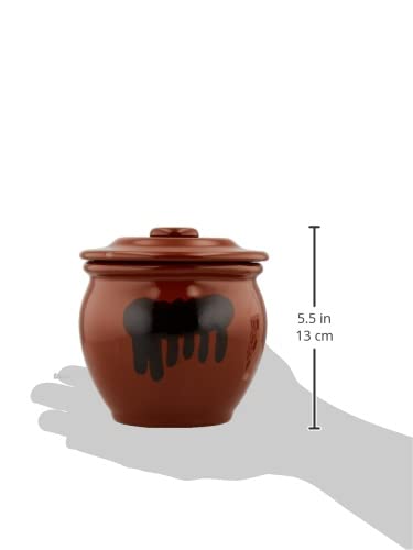 Living Pickling Jar Mini Pot Ceramic Barrel Brown 0 9L Preservation Container - WAFUU JAPAN