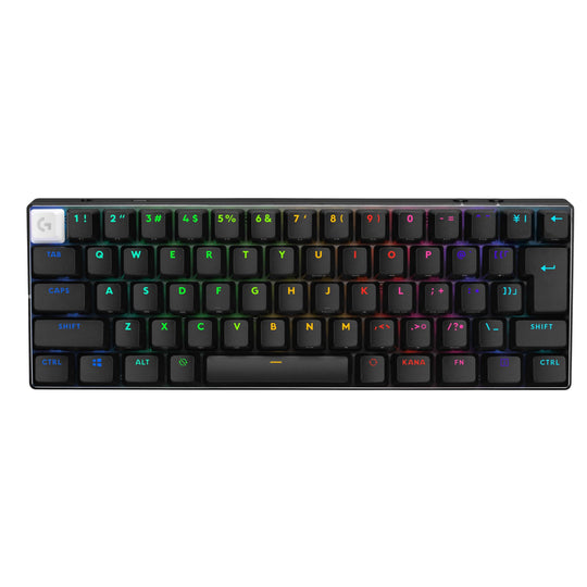 Logicool G PRO X 60 LIGHTSPEED Wireless Mini Gaming Keyboard Japanese Array Black G-PKB-60-001LNBK - WAFUU JAPAN