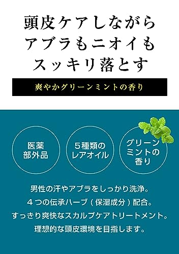 MARO Deo Scalp Treatment Men's Medicated Anti-Dandruff 480ml - WAFUU JAPAN