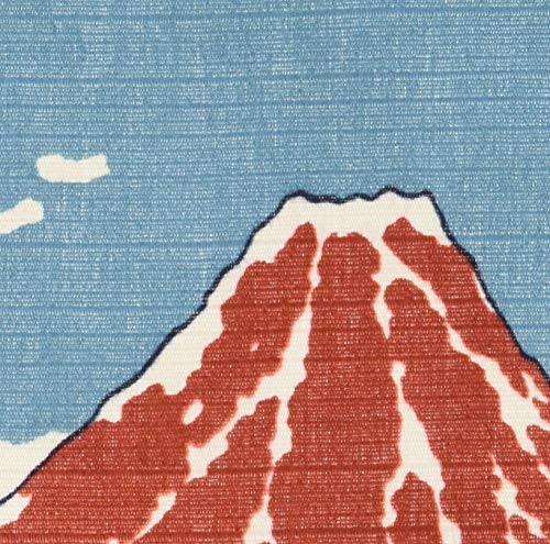 Maruzen Cotton Furoshiki Wrapping Cloth Hokusai Red Fuji 50x50cm No101 - WAFUU JAPAN