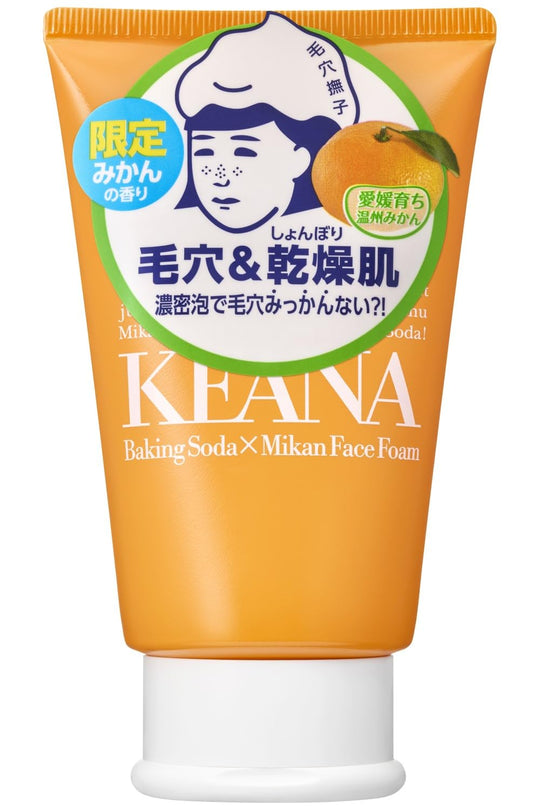 Mikazuki Pore Care Ehime Mikan Baking Soda Foam Cleanser 120g - WAFUU JAPAN