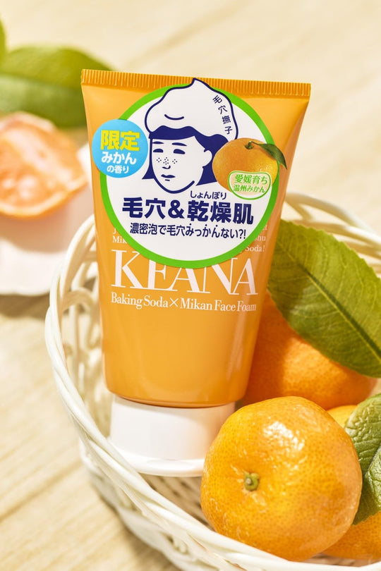Mikazuki Pore Care Ehime Mikan Baking Soda Foam Cleanser 120g - WAFUU JAPAN