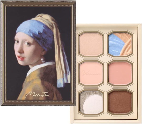 MilleFée Eyeshadow Palette 6 Colors Girl with a Pearl Earring Model 13 - WAFUU JAPAN