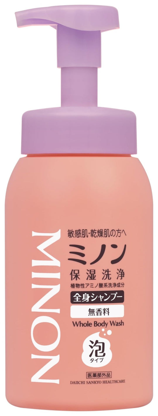 Minon All - Body Foam Shampoo Sensitive Skin Moisturizing Low Irritation 500mL - WAFUU JAPAN
