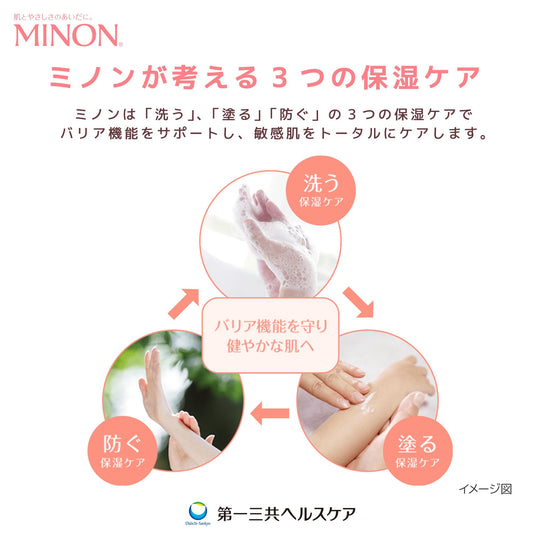 Minon All - Body Foam Shampoo Sensitive Skin Moisturizing Low Irritation 500mL - WAFUU JAPAN