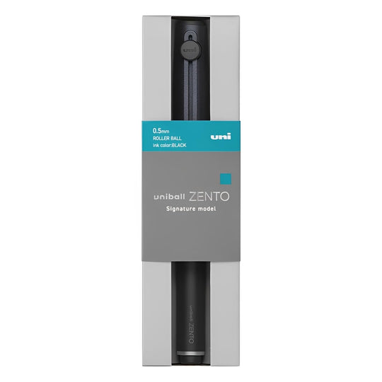 Mitsubishi Pencil Uni ball Zento Signature Model Pen 05mm Metallic Black - WAFUU JAPAN