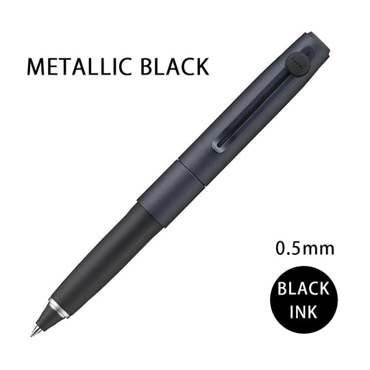 Mitsubishi Pencil Uni ball Zento Signature Model Pen 05mm Metallic Black - WAFUU JAPAN