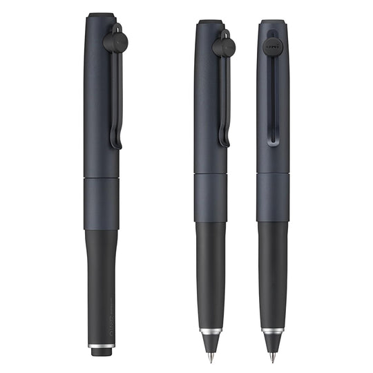 Mitsubishi Pencil Uni ball Zento Signature Model Pen 05mm Metallic Black - WAFUU JAPAN