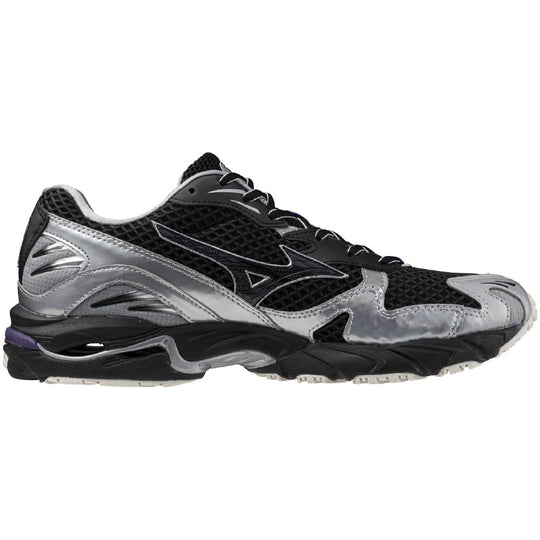 Mizuno Sneakers Lifestyle Commuting Wave Rider 10 Black Silver - WAFUU JAPAN