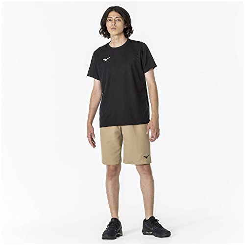 Mizuno Training T-Shirt Short Sleeve Quick - Dry 32MAA156 Unisex Black - WAFUU JAPAN
