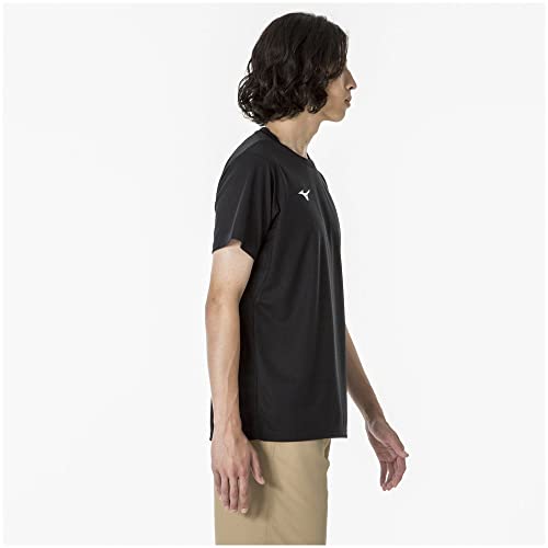 Mizuno Training T-Shirt Short Sleeve Quick - Dry 32MAA156 Unisex Black - WAFUU JAPAN