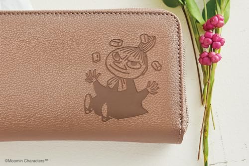 MOOMIN wallet BOOK ROSE BROWN (Variety) - WAFUU JAPAN