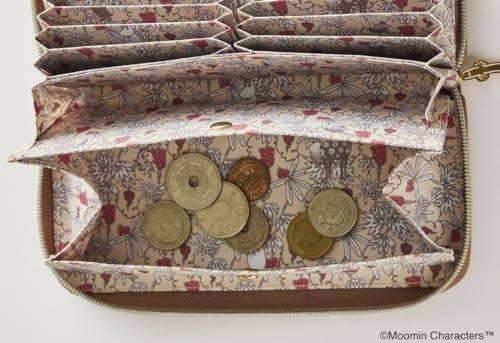 MOOMIN wallet BOOK ROSE BROWN (Variety) - WAFUU JAPAN