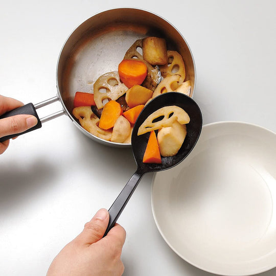 MUJI Silicone Cooking Spoon 26cm 82932461 Black - WAFUU JAPAN